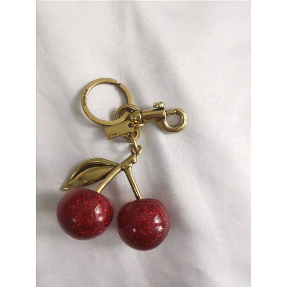 Coach Cherry Bag Charm Keychain